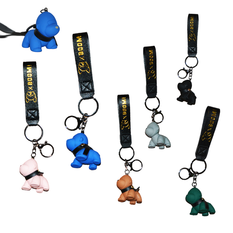 Dog Keychain in 6 Colors – Pack of 12