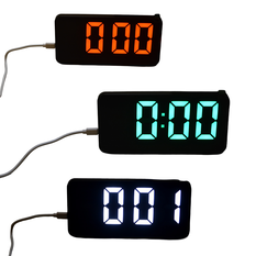 Digital Alarm Clock with Date & Temperature Display – 3 Colors – 16.5 x 8 x 2.5 cm
