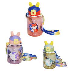 Plastic Water Bottle with Spout Lid – 3 Colors – 600ml