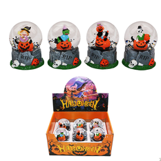 Halloween Snow Globe – 4 Designs, Pack of 6, 10cm