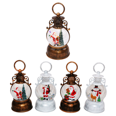 Christmas Lantern with Light & Music 15.5cm