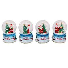 Musical Lighted Santa Claus Snow Globe 12-15cm High