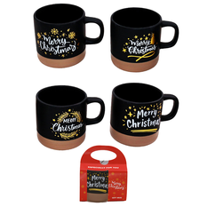 Christmas Mug in Gift Box 4 Designs 300ml