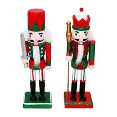 Wooden Nutcracker in 2 Designs Height 25cm