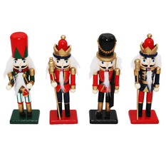 Wooden Nutcracker in 4 Designs Height 16cm