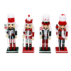 Wooden Nutcracker in 4 Designs Height 16cm