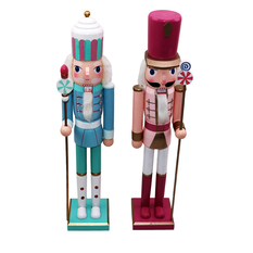 Wooden Nutcracker in 2 Designs Height 60cm