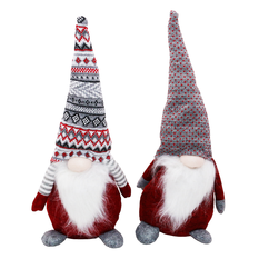Christmas decorative gnome, 45cm – Soft festive decoration in 2 colors