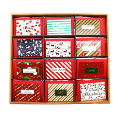 Mini Christmas cards with envelope in 12 designs – Pack of 120 pieces