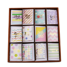 Mini wedding cards with envelope in 12 designs – Pack of 120 pieces