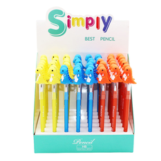 Dinosaur pencil in 3 designs – Pack of 48 pieces