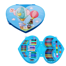 Castle heart-shaped painting art set suitcase