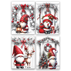 Christmas Card with Velvet Covering