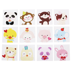 Cute Animal Greeting Cards 10x10cm – Set of 24 