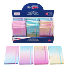 Notebook in 4 Designs – A5 (21x14cm) – Pack of 16 pieces