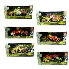 Dinosaur Play Set with 4 Moving Dinosaurs – 6 Designs