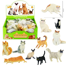 Cat Miniatures with Info Card – 12 Breeds