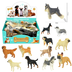 Dog Miniatures with Info Card – 12 Breeds