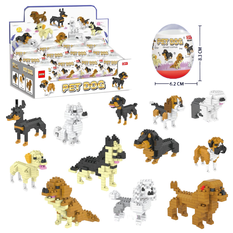 Dog Assembly Toy in Egg Capsule – Pack of 12 Pieces