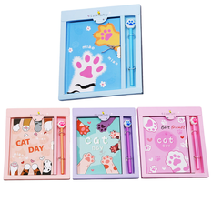Diary with Pen, 4 Designs – 18x13cm