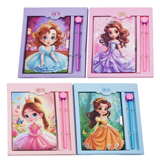 Princess Diary with Pen – 4 Designs, 18x13cm