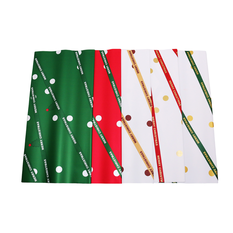 Christmas Waterproof Wrapping Sheet – Non-Transparent, 5 Colors, 58x58cm (100pcs)