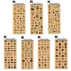 Decorative Stickers – 7 Designs, 20x8cm (Pack of 20)