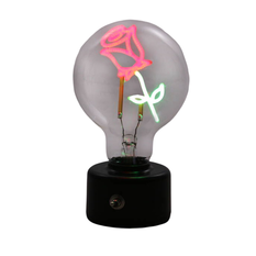 Rose Light Bulb Lamp – Battery Operated – 14x8cm