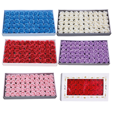 High-Quality Scented Soap Roses – 10 Colors (Pack of 50 Pieces)