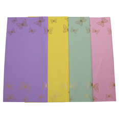 Waterproof Cellophane Wrapping Sheet 58x58cm in 4 Colors (20 Pieces) 