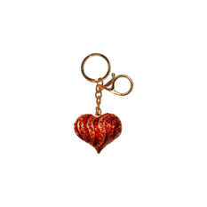 Heart Keychain with Rhinestones