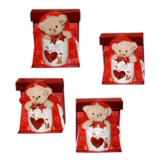 LOVE Mug Gift Set with Plush Teddy – 9×8.5 cm 
