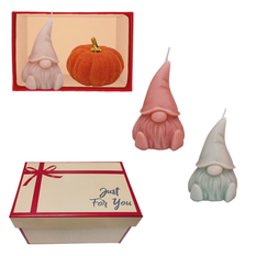 Gift Set: Decorative Item + Scented Candle (3 Designs) in Gift Box