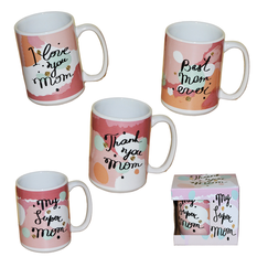 Ceramic Mug for Mom with Message – 450ml, 4 Designs