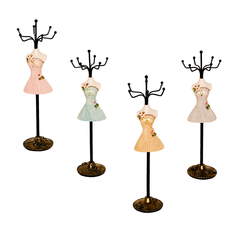 Vintage Dress Mannequin Jewelry Stand 26cm Multi Color