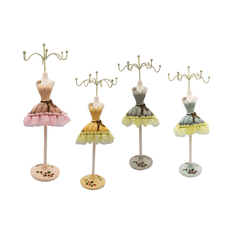 Vintage Dress Mannequin Jewelry Stand 26cm Multi Color