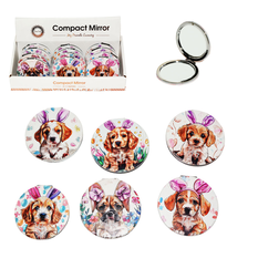 Puppy Compact Pocket Mirror 7cm