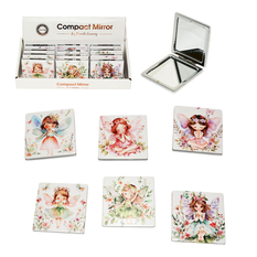 Square Fairy Compact Pocket Mirror 7cm