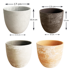 Cement Vintage Texture Planter Pot in 2 Sizes