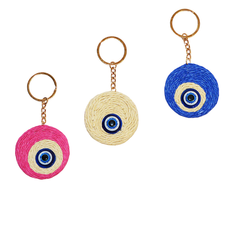 Woven Evil Eye Keychain 4.5cm