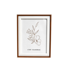 Brown & White Wood Photo Frame 3 Sizes