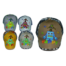 Kids cap with robot design, 5 colors – Diameter 52cm