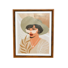 Brown & White Wood Photo Frame 3 Sizes