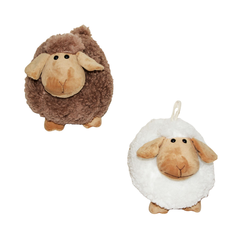 Plush Sheep Toy 22cm 2 Colors White & Brown