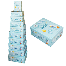 “It’s a Boy” Gift Boxes Set – 10 Pieces in Graduated Sizes