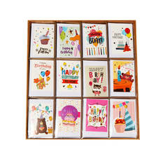Mini Birthday Greeting Card with Envelope 9.6x6.7cm Assorted Designs Birthday Series