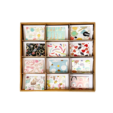 Mini Greeting Card with Envelope 9.6x6.7cm – Assorted Pattern Designs