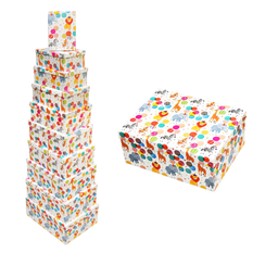 Kids Animal Gift Boxes Set – 10 Pieces (Assorted Sizes)