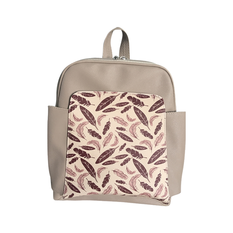 Backpack with Feather Design – 32x27x8cm