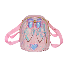 Kids backpack with bow & heart detail, 19x16x9cm